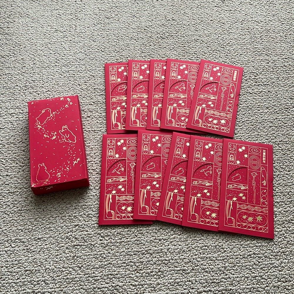 HERMES Lunar New Year Red Envelope (box + Pack of 10) — Year of the Rabb…